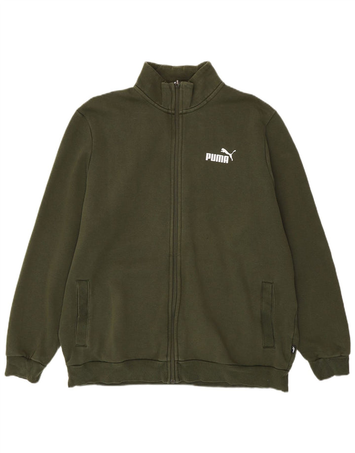Giacca da ginnastica da uomo PUMA XL in cotone kaki