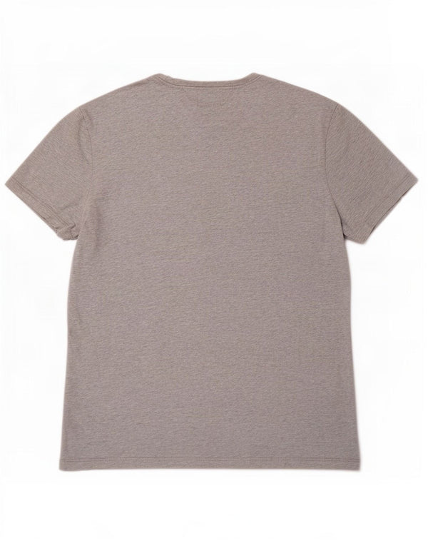 T-shirt da uomo Tommy Hilfiger Top in cotone grigio medio