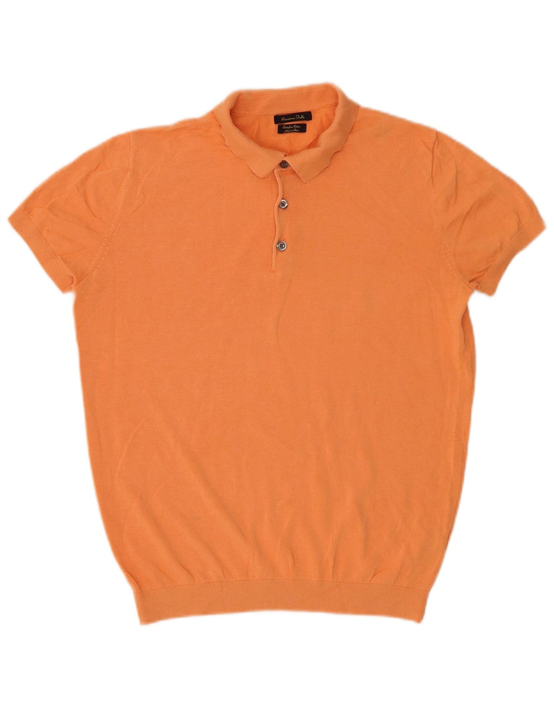 Polo Uomo Massimo Dutti Piccola Arancione In Cotone