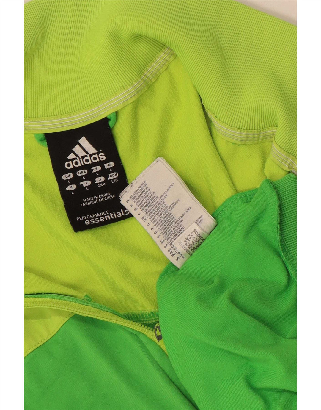 Giacca da uomo Adidas Climalite Top Jacket Large Green Colourblock