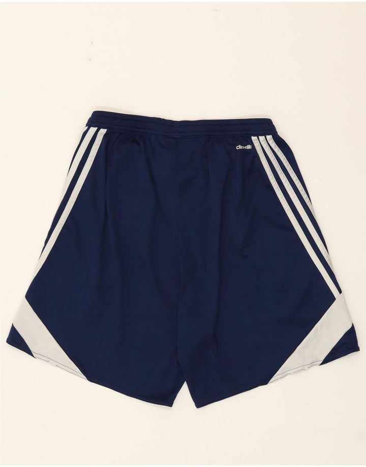 Pantaloncini sportivi Adidas Climalite da uomo, poliestere color block medio blu navy