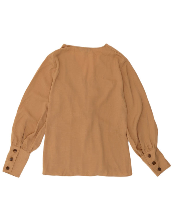 Topshop Camicetta da donna Top UK 6 XS Poliestere marrone
