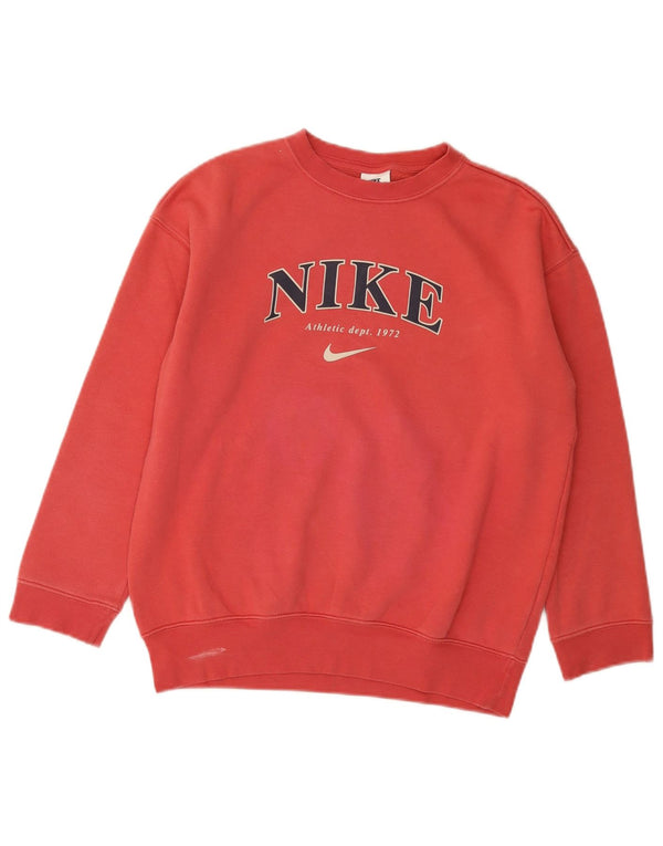 Felpa grafica Nike per ragazze, maglione, 10-11 anni, cotone rosa medio
