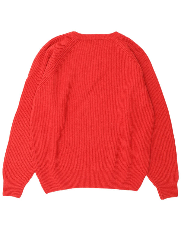 Maglione da uomo girocollo KAPPA grande in lana rossa