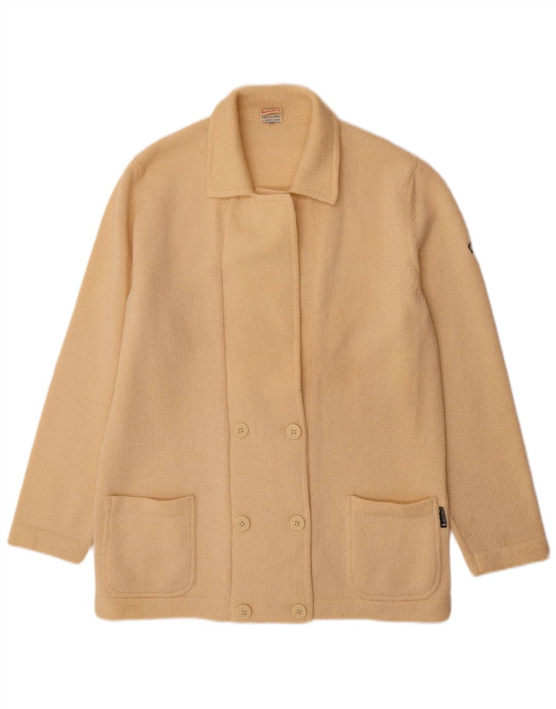 Maglione Cardigan Donna Skipper IT 50 XL Lana Giallo