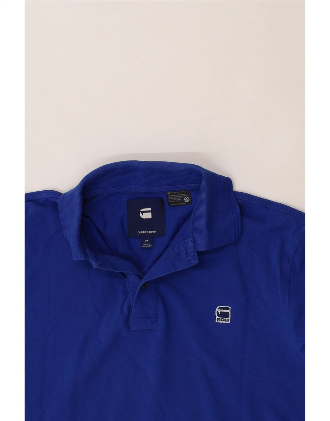 G-STAR Mens Polo Shirt Medium Blue Cotton Vintage G-Star and Second-Hand G-Star from Messina Hembry 