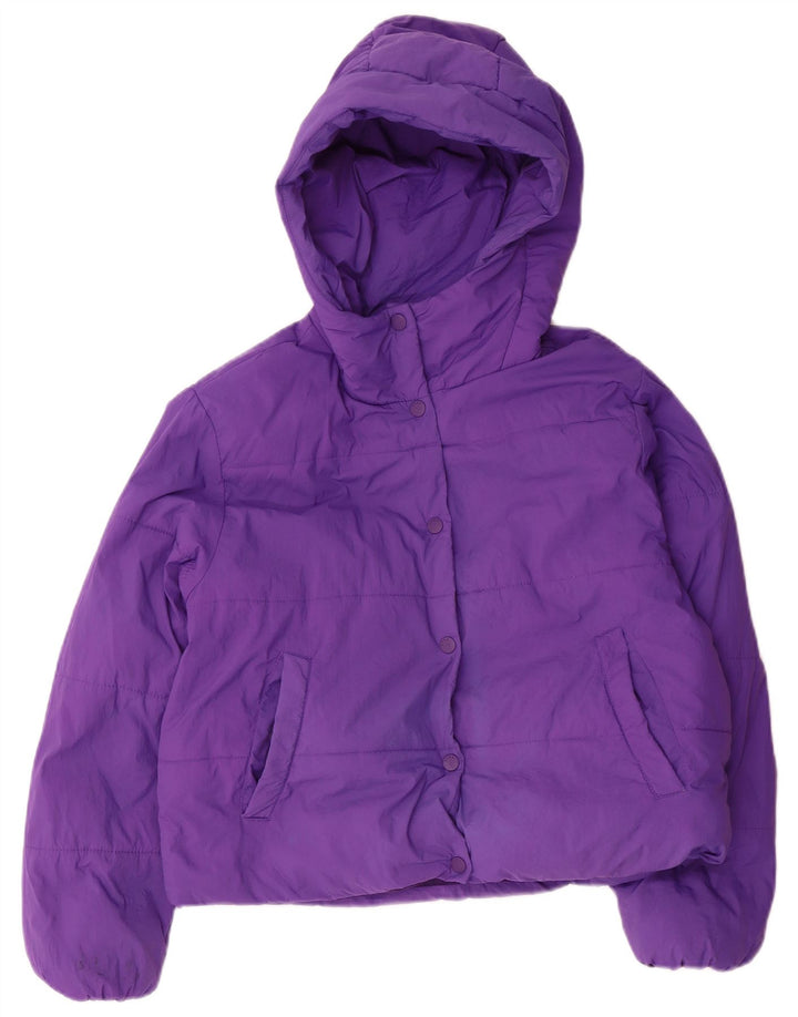 Giacca imbottita con cappuccio Zara per ragazze 13-14 anni in poliestere viola