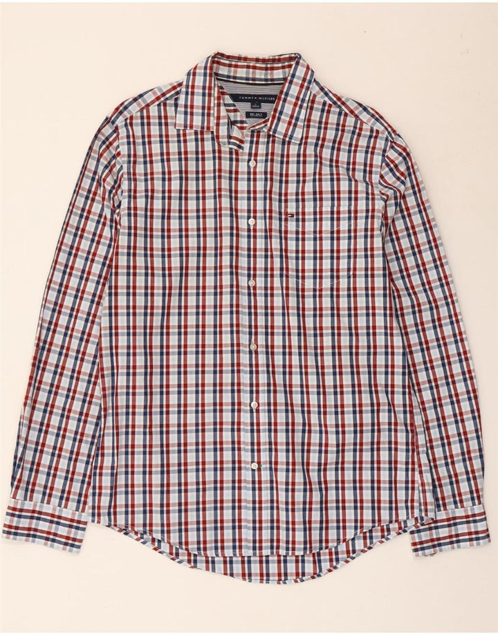 Camicia da uomo Tommy Hilfiger in cotone a quadri multicolore medio