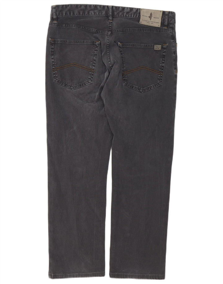 Pantaloni casual da uomo dritti vestibilità regolare Marlboro Classics W32 L27 Grigi