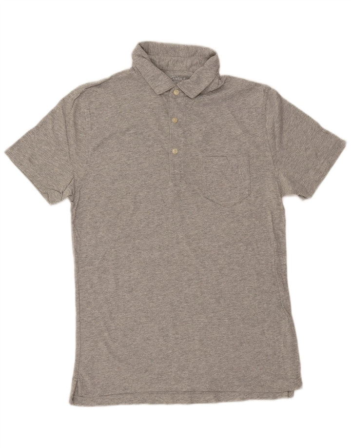 Polo mercantile da uomo J. CREW in cotone grigio medio