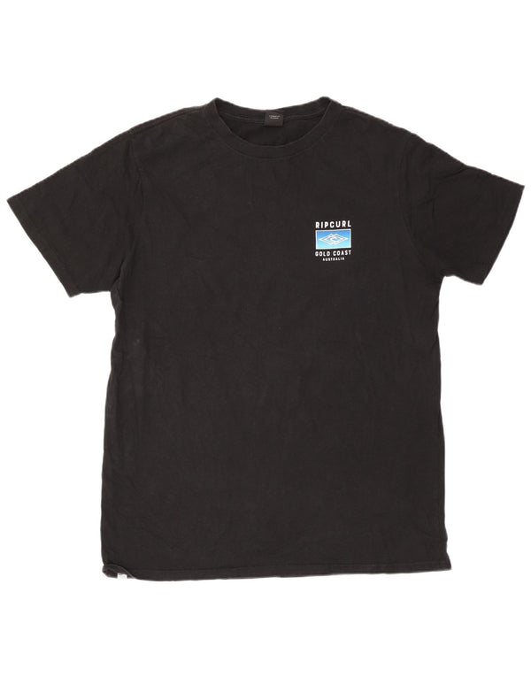 Rip Curl Mens Relaxed Fit T-Shirt Top Large Black