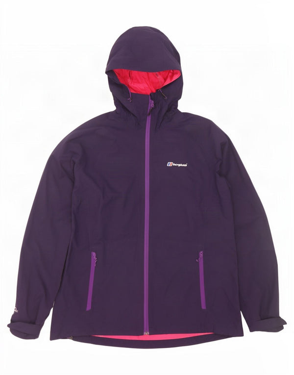 Giacca antipioggia con cappuccio da donna Berghaus UK 16 Large Viola Poliammide
