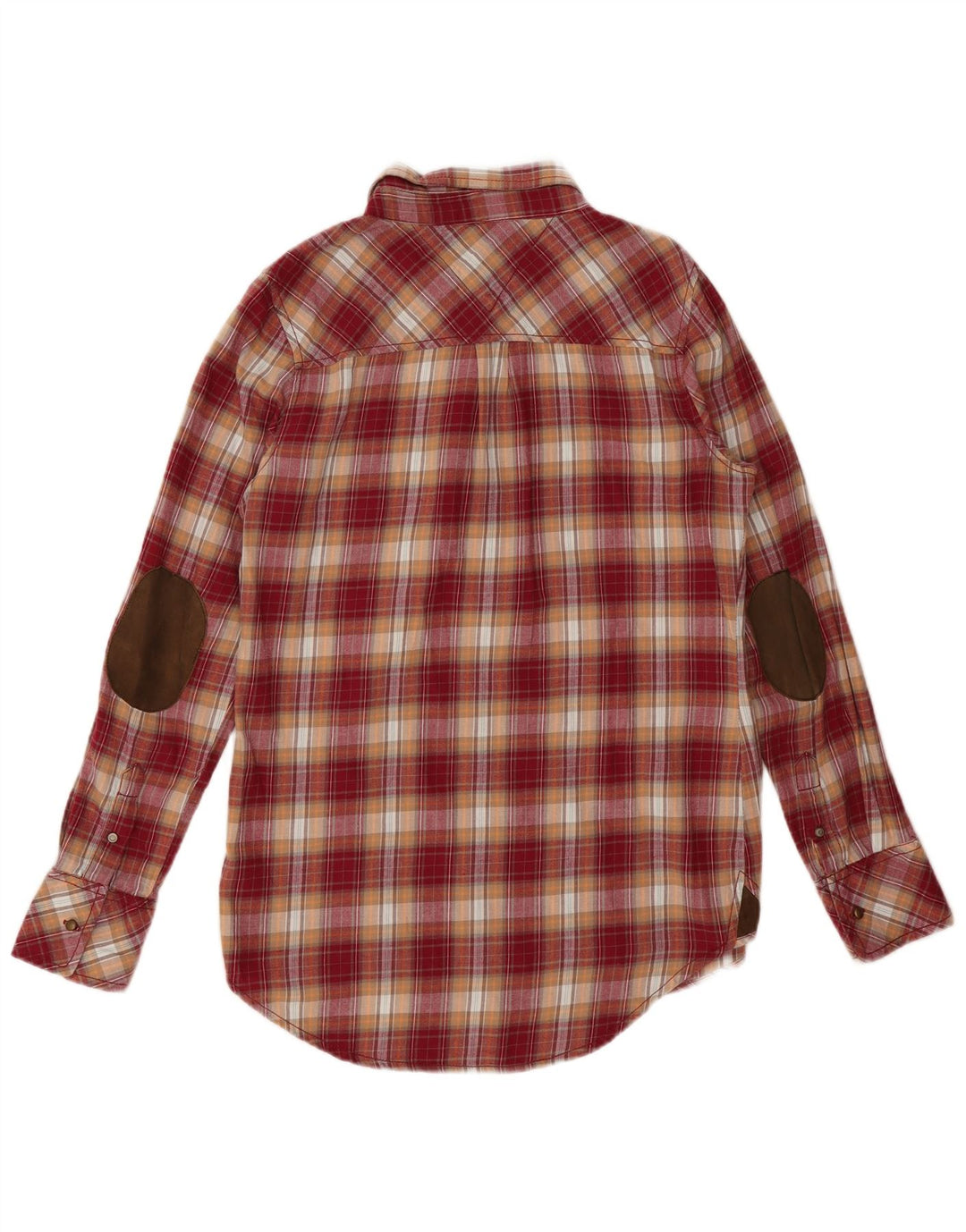 Tommy Hilfiger Donna Pullover Camicia di flanella UK 16 Grande cotone a quadri rossi