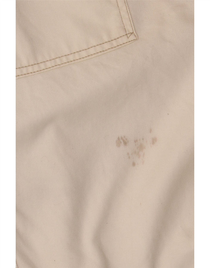 Pantaloncini cargo vintage da uomo W38 XL in cotone bianco