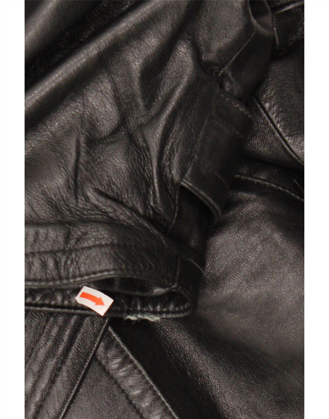 Cappotto da donna LAVORAZIONE ARTIGIANA UK 12 Medio in pelle nera