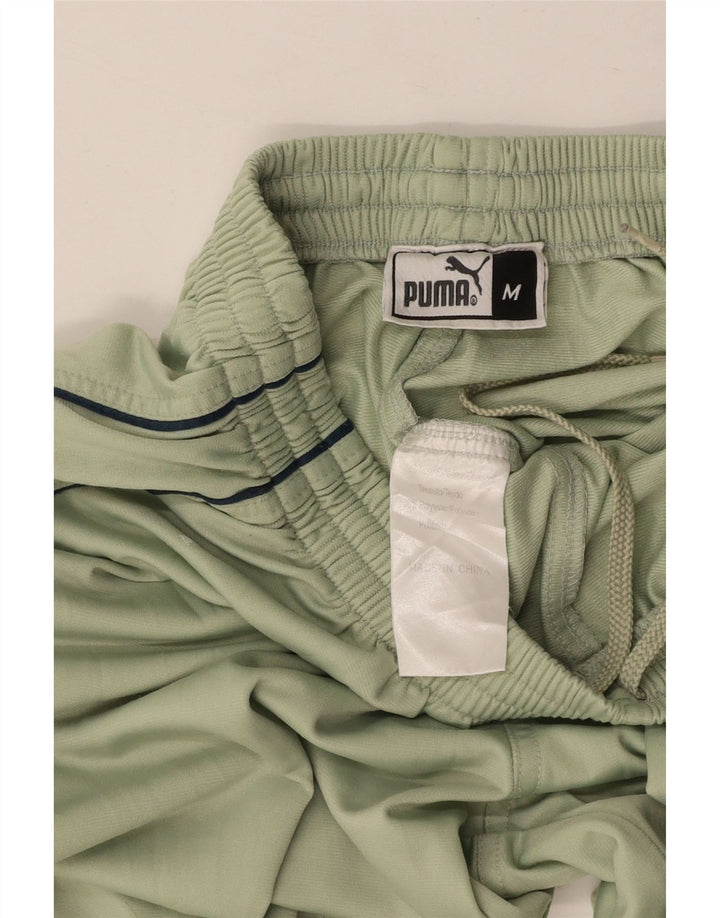 Pantaloni da tuta da uomo PUMA in poliestere verde medio