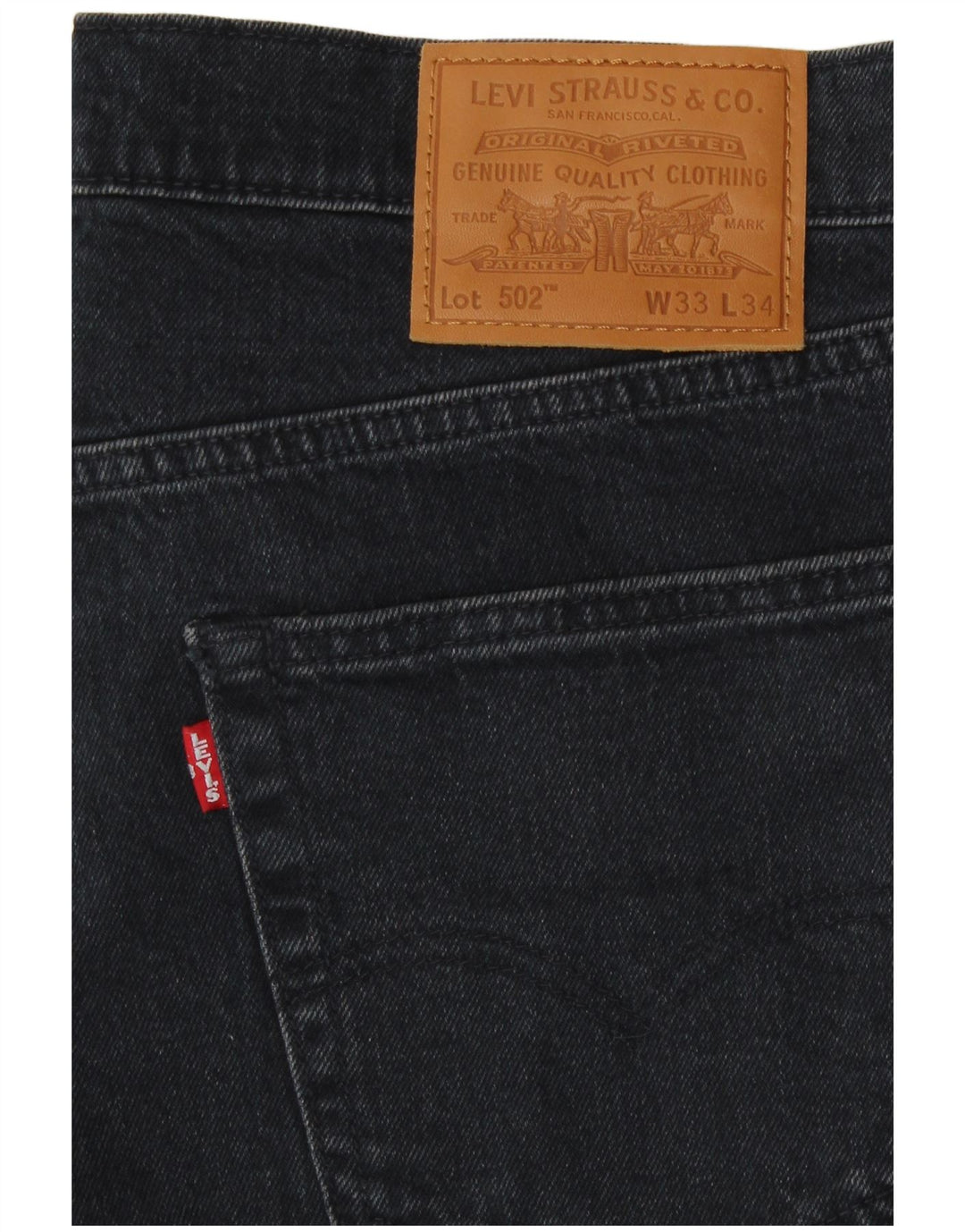 Levi's Uomo 502 Jeans affusolati W33 L31 Cotone blu navy