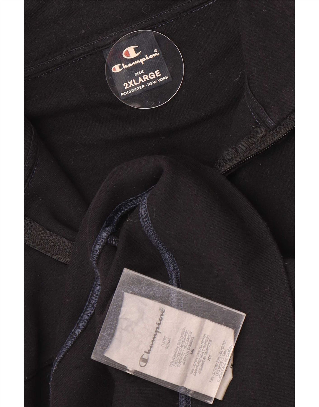 Giacca da tuta da uomo Champion 2XL cotone nero