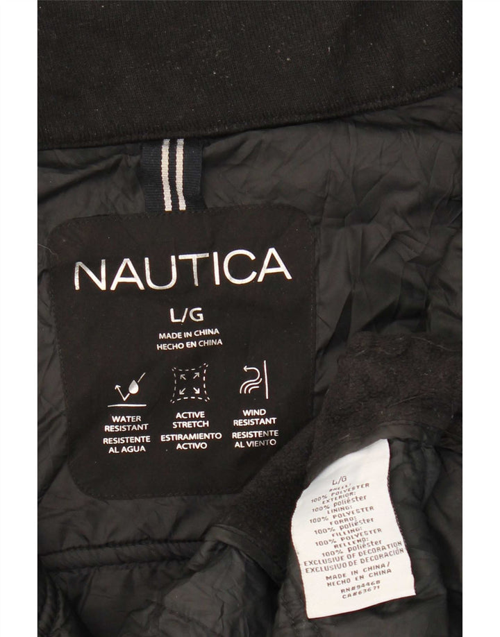 Giacca imbottita da uomo Nautica UK 40 grande poliestere nero