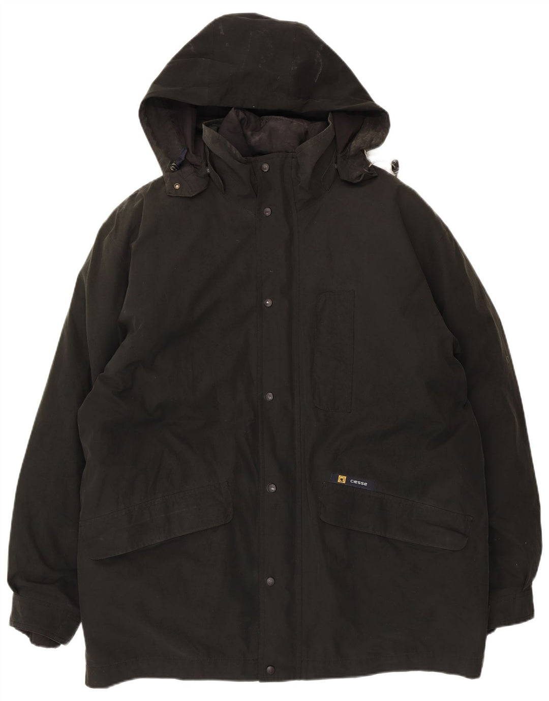 Ciesse Piumini Piumino Uomo con Cappuccio IT 50 Large Nero Poliestere