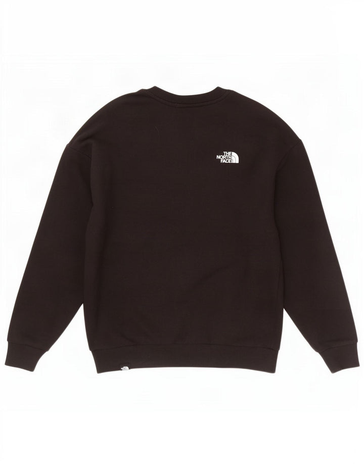 Felpa grafica da donna The North Face Jumper UK 14 Medium Black Cotton
