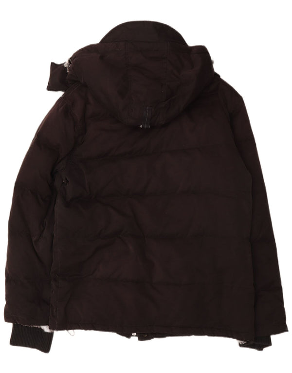Giacca imbottita con cappuccio da uomo Slam UK 40 grande cotone nero