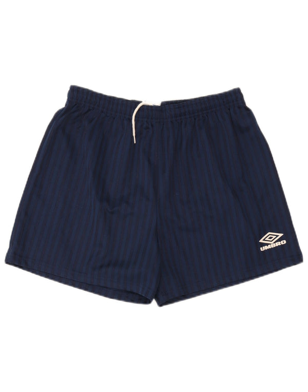 Pantaloncini sportivi da uomo Umbro medio poliestere gessato blu navy