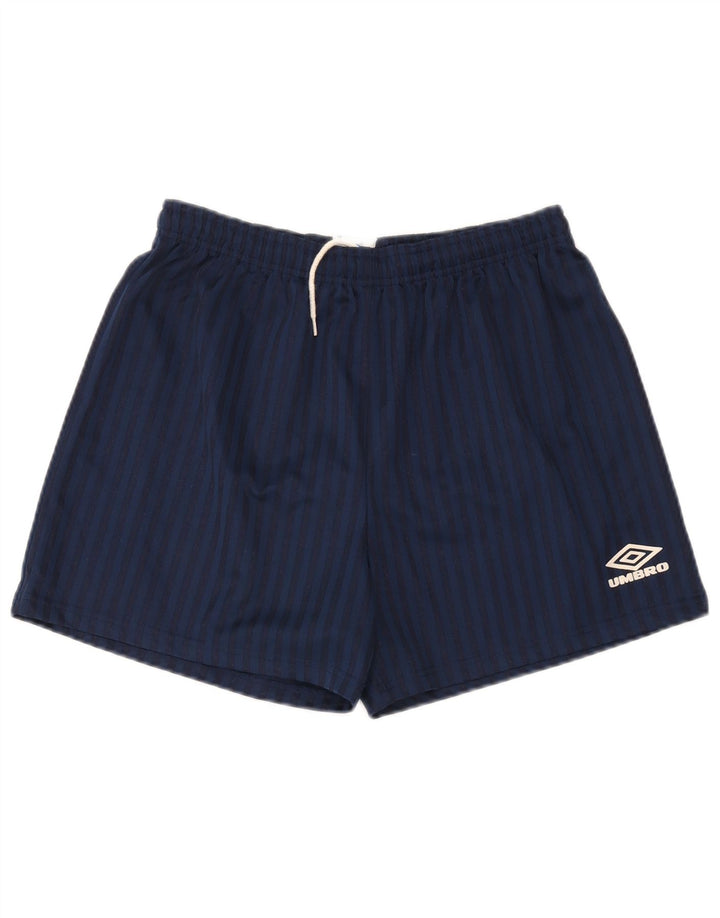 Pantaloncini sportivi da uomo Umbro medio poliestere gessato blu navy