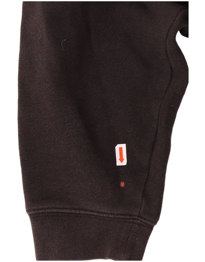 Maglione con cappuccio grafico da uomo ADIDAS grande in cotone nero