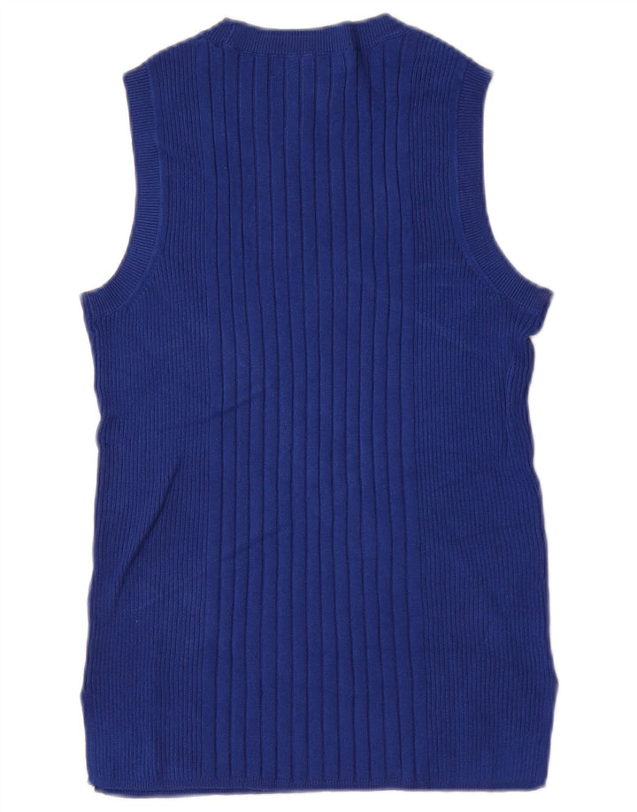Canotta da donna Marks & Spencer UK 12 Viscosa blu medio