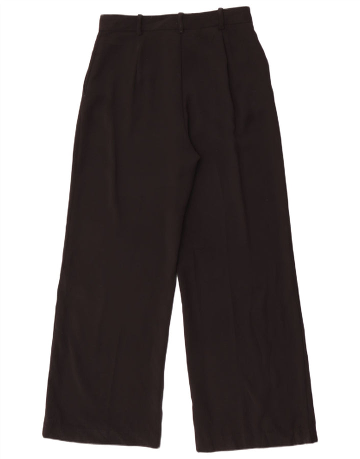 Pantaloni chino a gamba larga da donna Zara medi W28 L29 poliestere nero