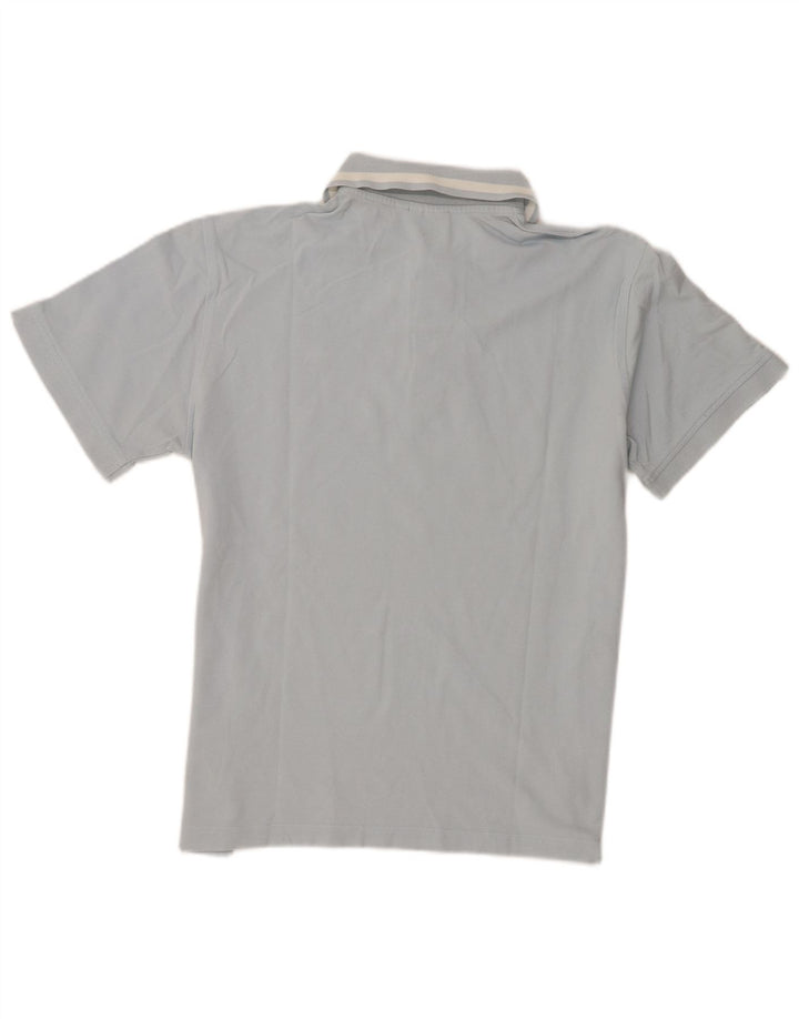 Polo Diadora Uomo Manica Corta Regular Fit Cotone Blu Medio