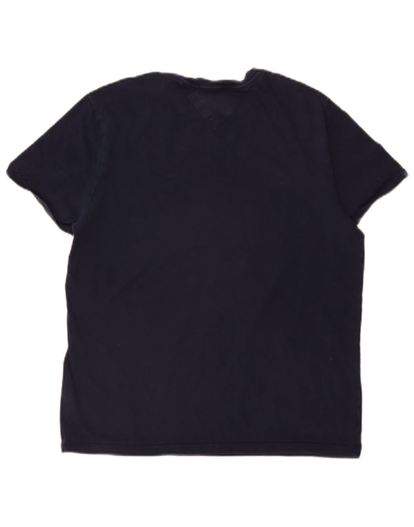 TOMMY HILFIGER T-shirt grafica da uomo Top Small Blu navy Colourblock
