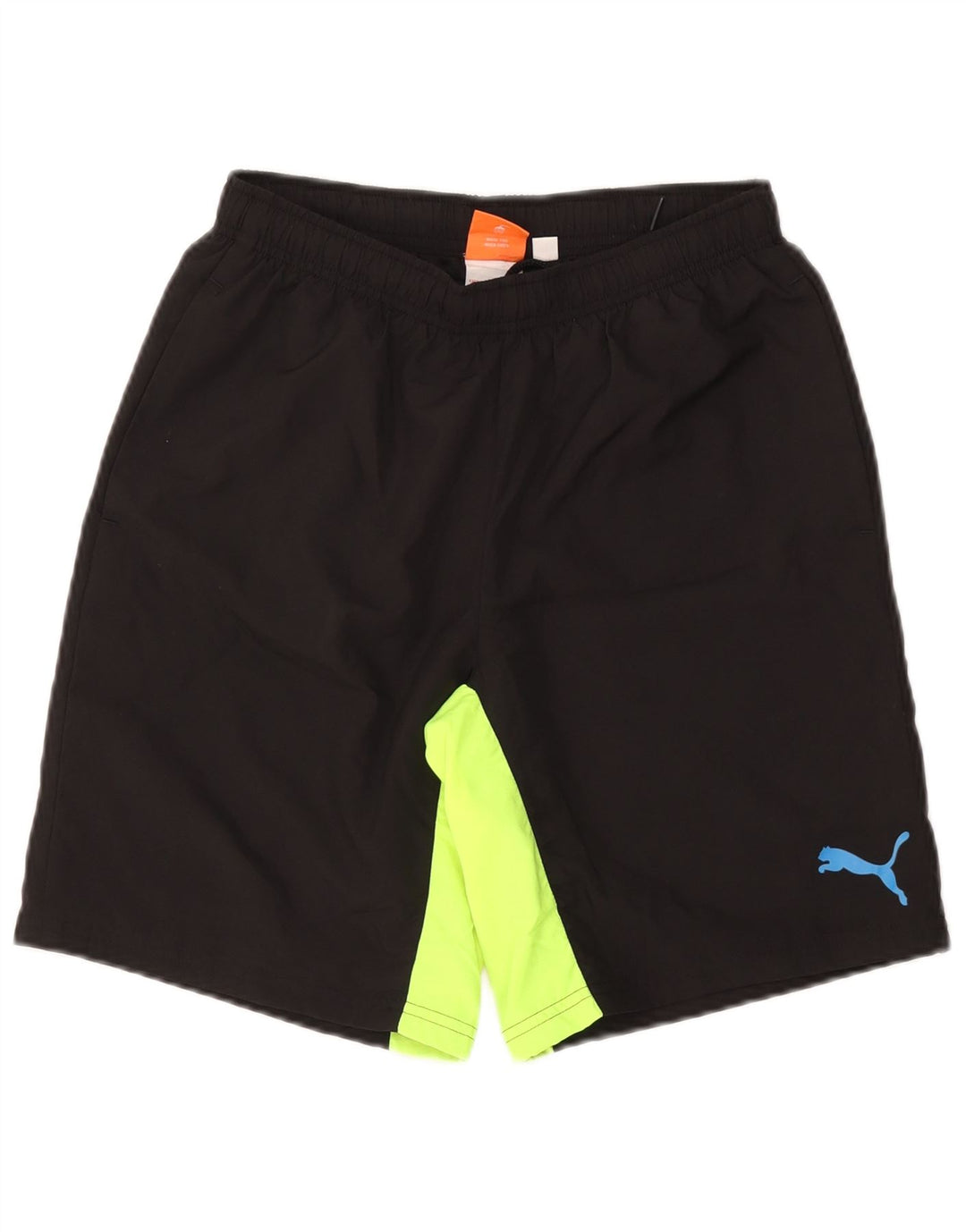 Pantaloncini sportivi da uomo Puma Small Black Colourblock in poliestere sportivo