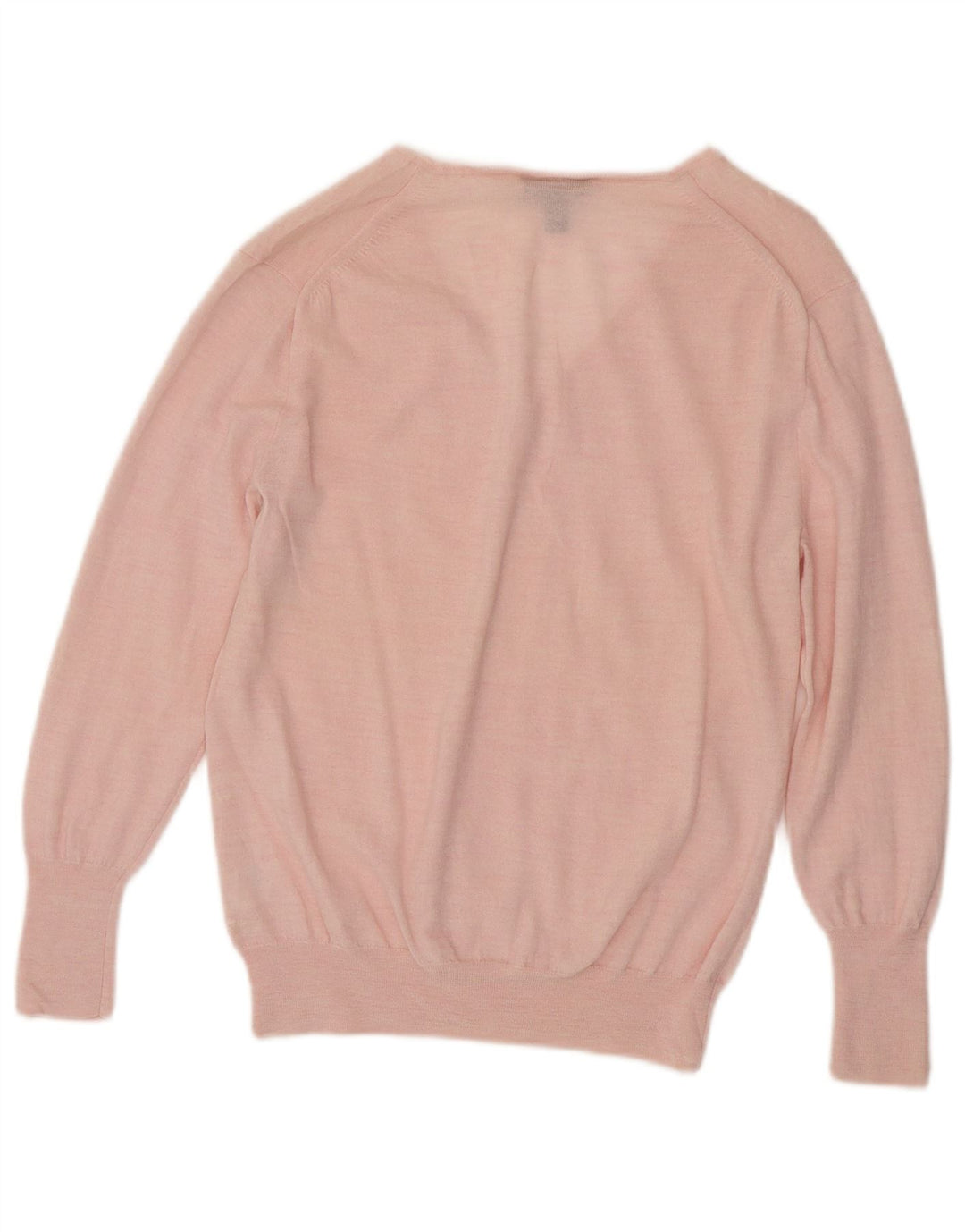 Maglione maglione con scollo a V da donna J. Crew UK 14 grande rosa