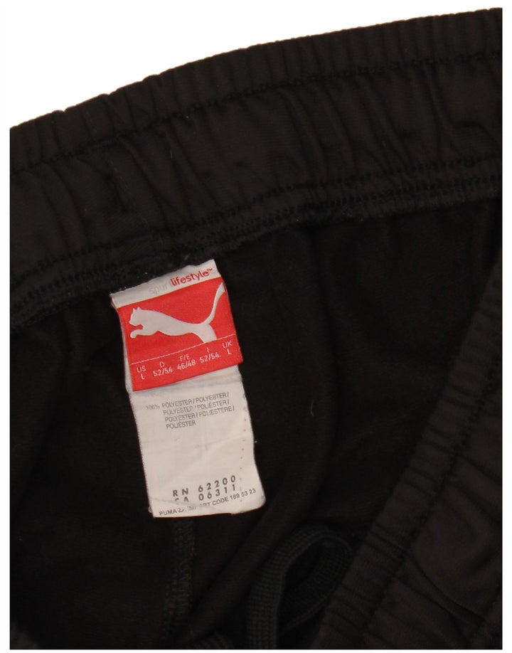Pantaloncini sportivi da uomo Puma Large neri in poliestere color block