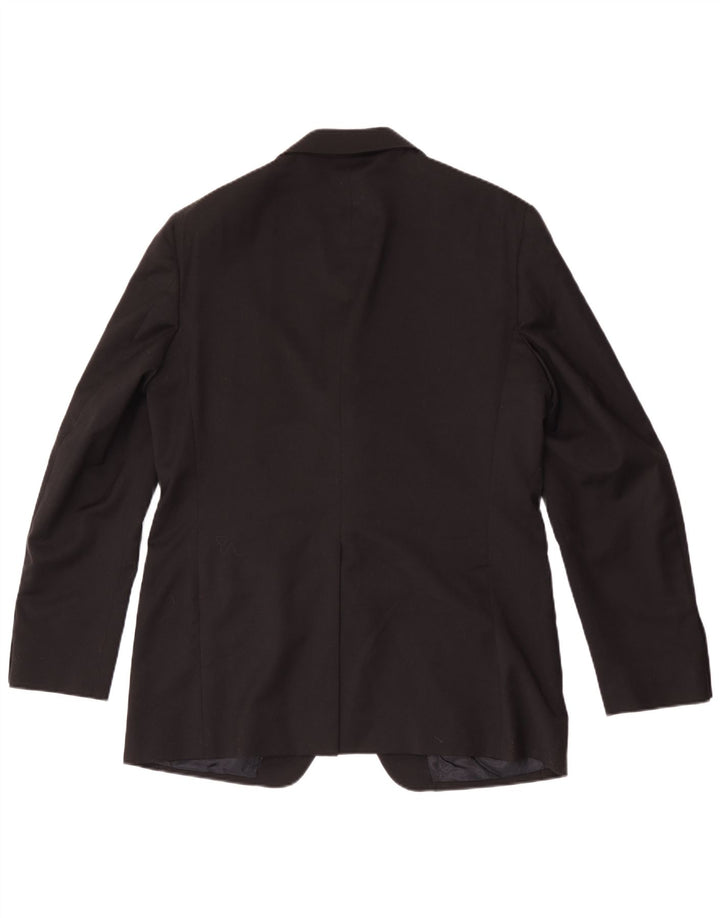 Giacca blazer da uomo a 3 bottoni Ferre IT 52 XL in lana nera