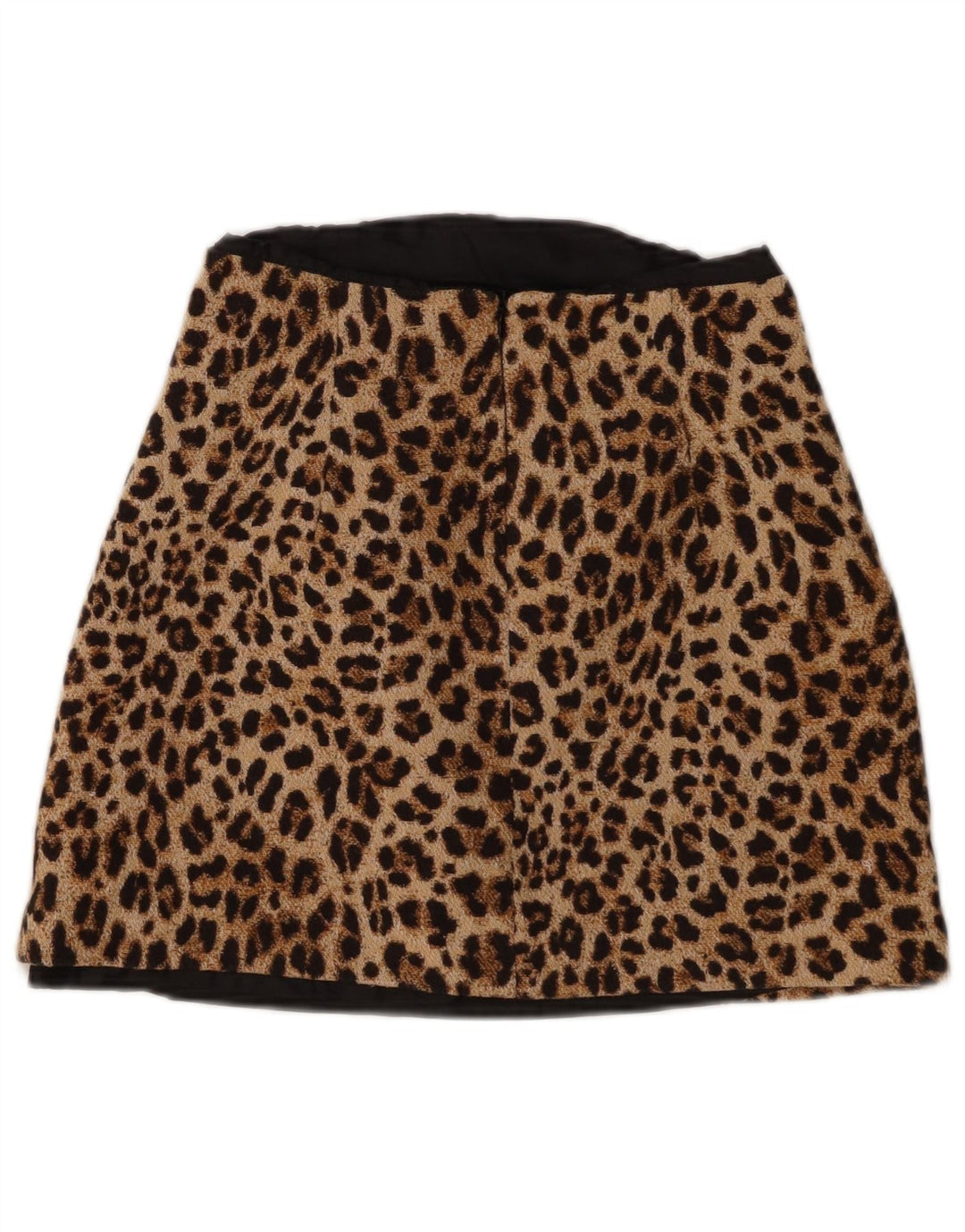 Minigonna Zara da donna piccola W26 marrone con stampa animalier