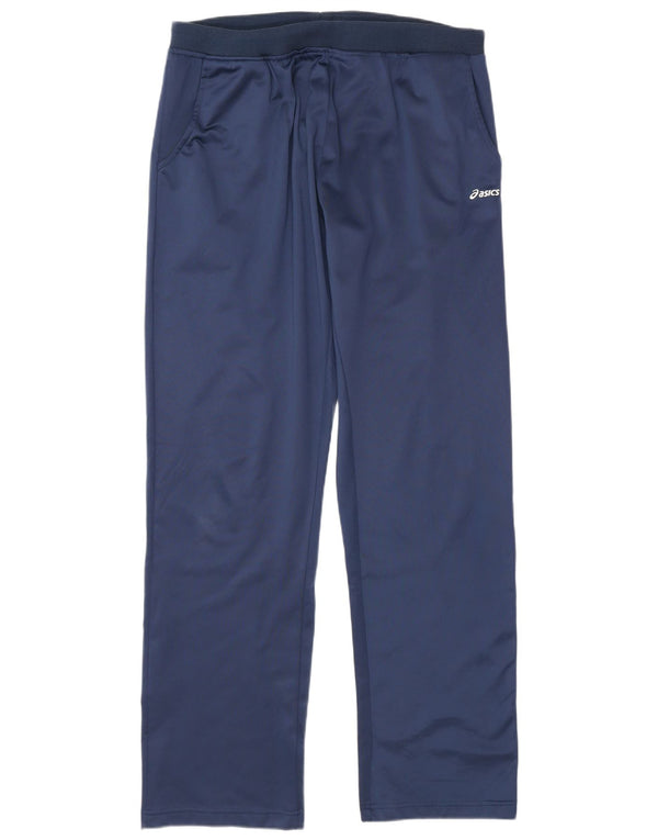 Pantaloni da tuta da uomo Asics XL in poliestere blu navy