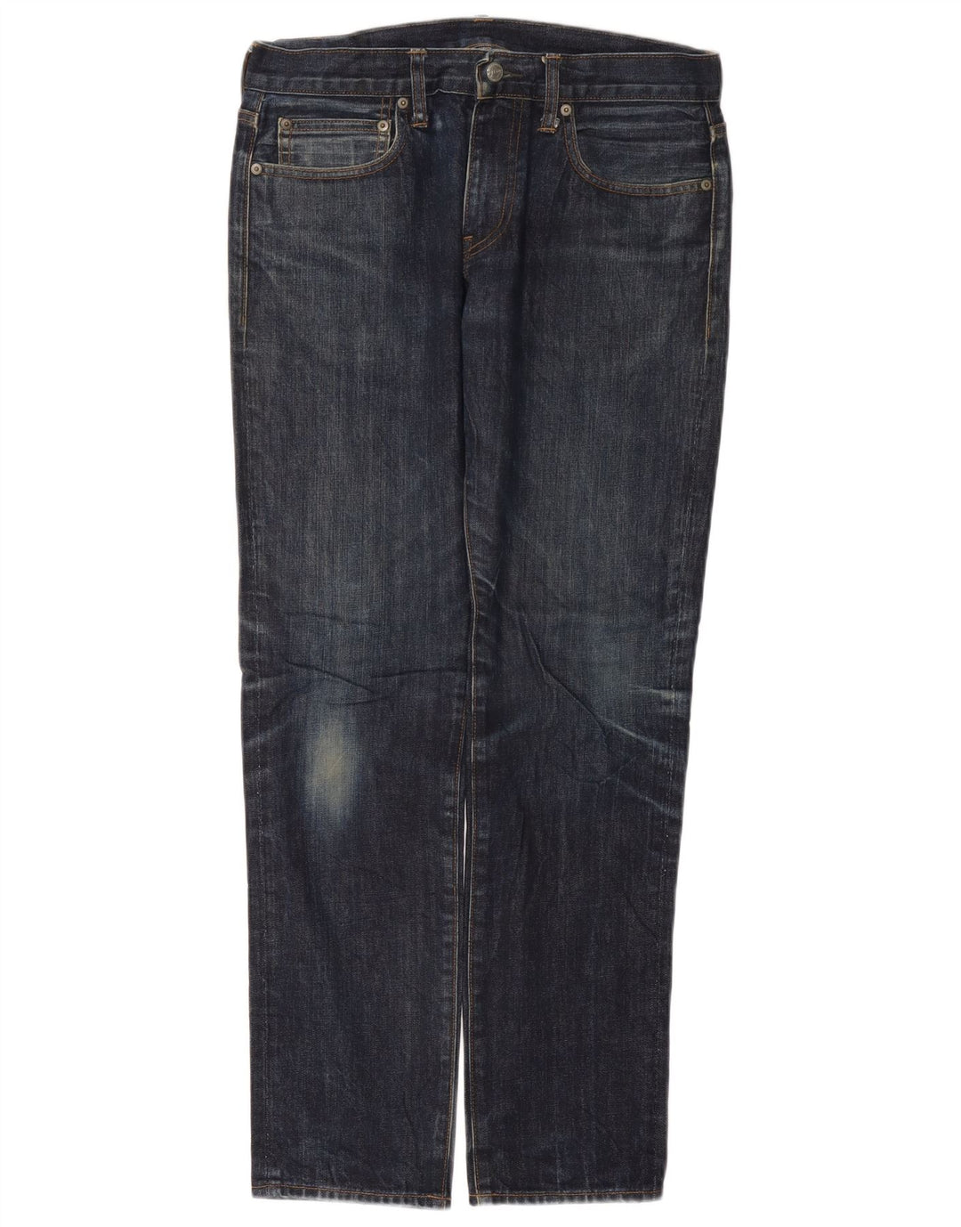 J. CREW Jeans dritti da uomo 770 W34 L30 Blu navy