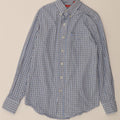 IZOD Mens Shirt Small Blue Check Cotton Vintage Izod and Second-Hand Izod from Messina Hembry 