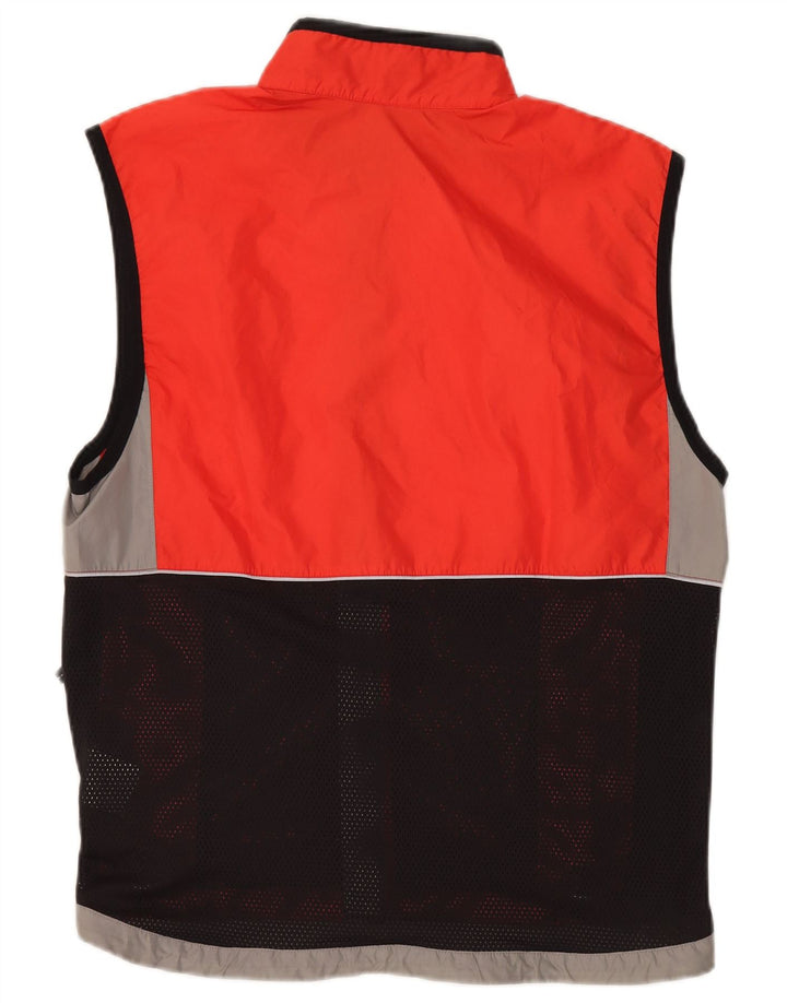 Top Giacca Tuta Senza Maniche da Uomo NIKE Colore Arancione Medio a Blocchi