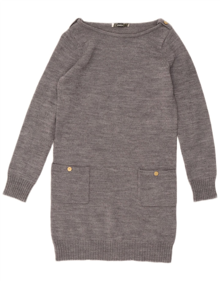 Abito maglione da donna Oasis UK 10 Small Lana screziata grigia