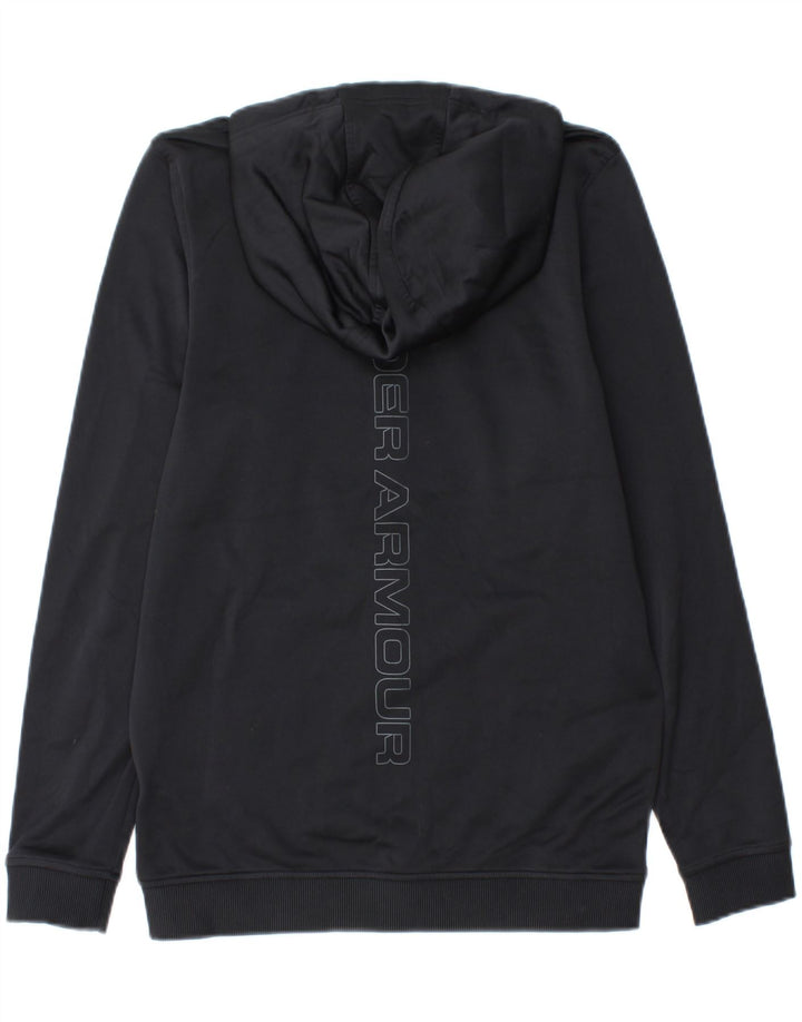 UNDER ARMOUR Maglione con cappuccio e zip grafica Cold Gear da uomo piccolo nero