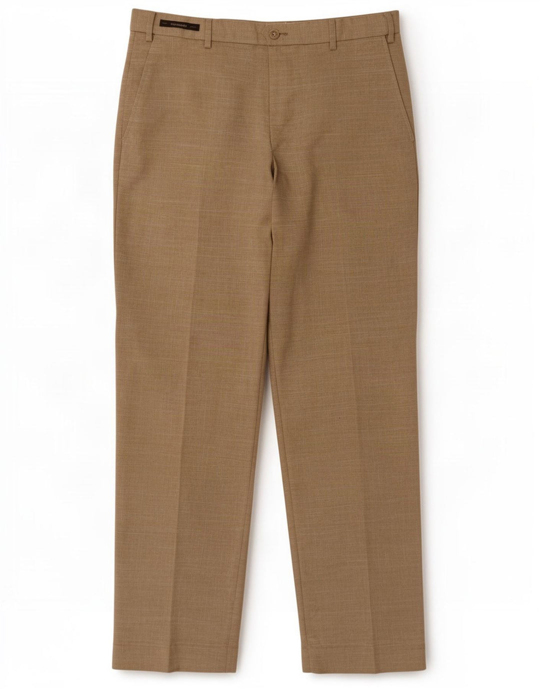 Pantaloni da abito dritti da uomo Marks & Spencer W32 L31 Poliestere beige