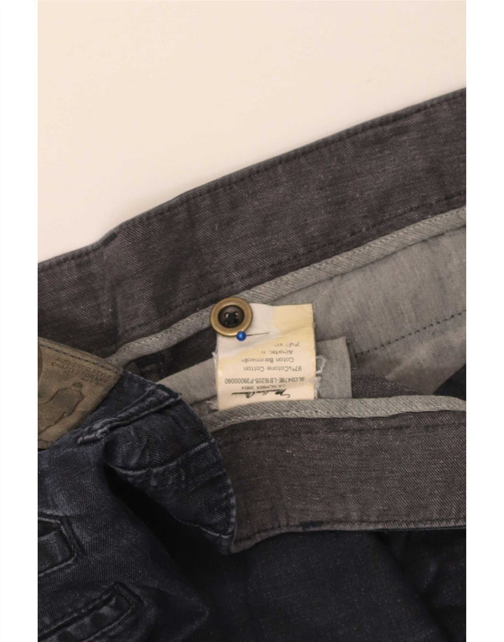Jeans dritti invecchiati da uomo Marlboro Classics W36 L32 cotone blu navy