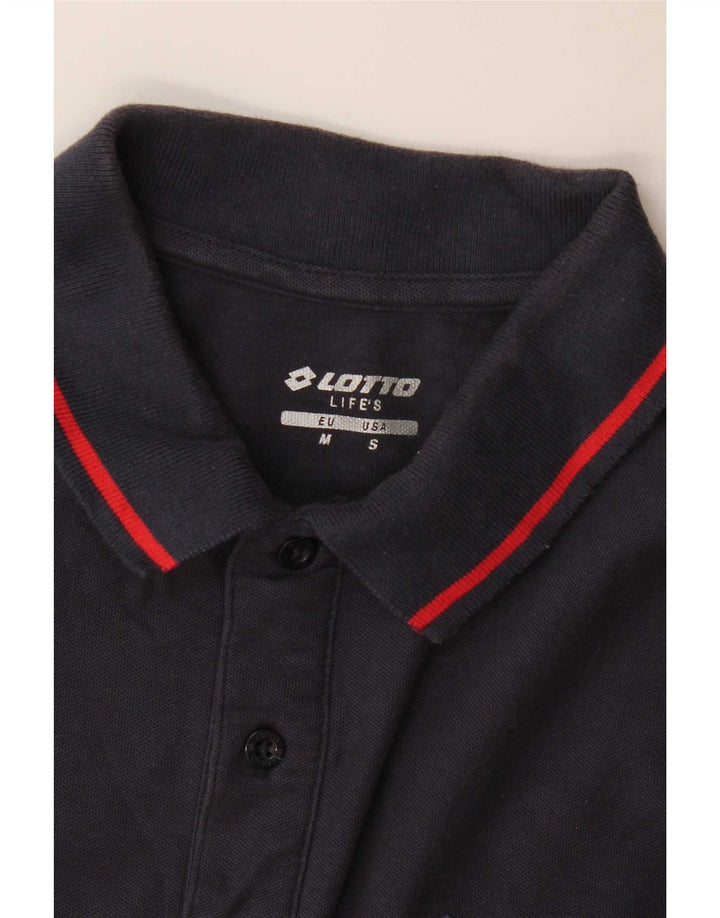 Polo da uomo Lotto Life medio blu navy