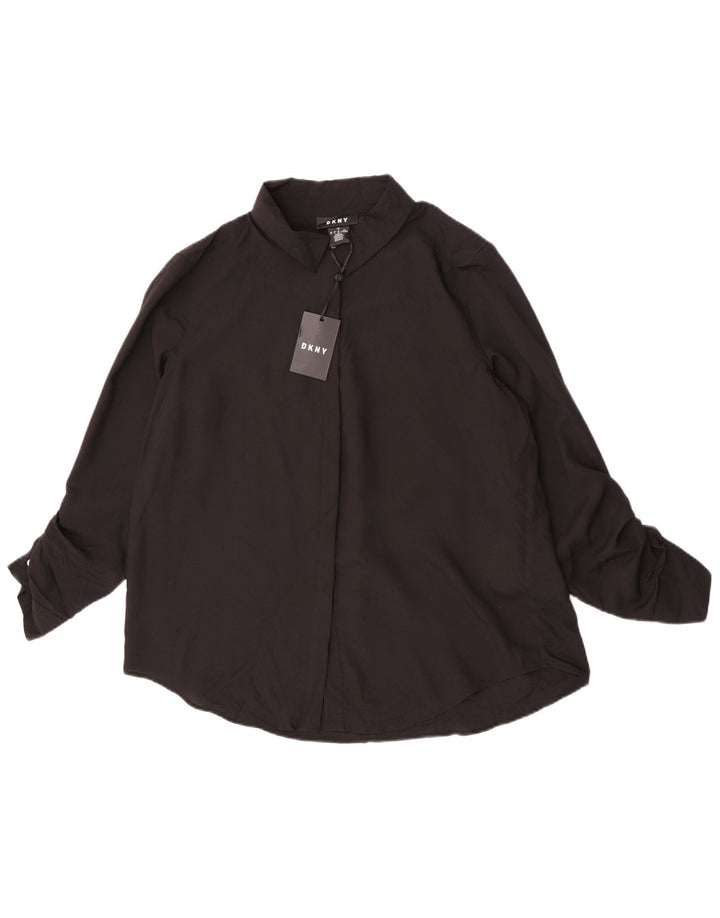 Camicetta da donna Dkny UK 16 grande poliestere nero