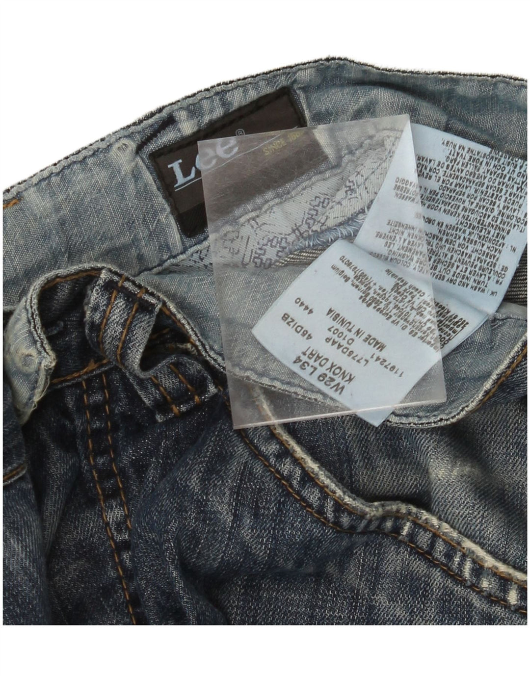Jeans dritti Knox Dart da donna LEE W29 L29 cotone blu