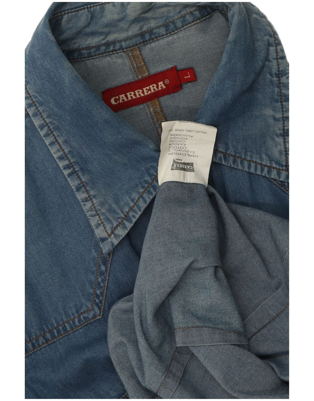 Camicia in denim da donna Carrera UK 16 grande cotone blu